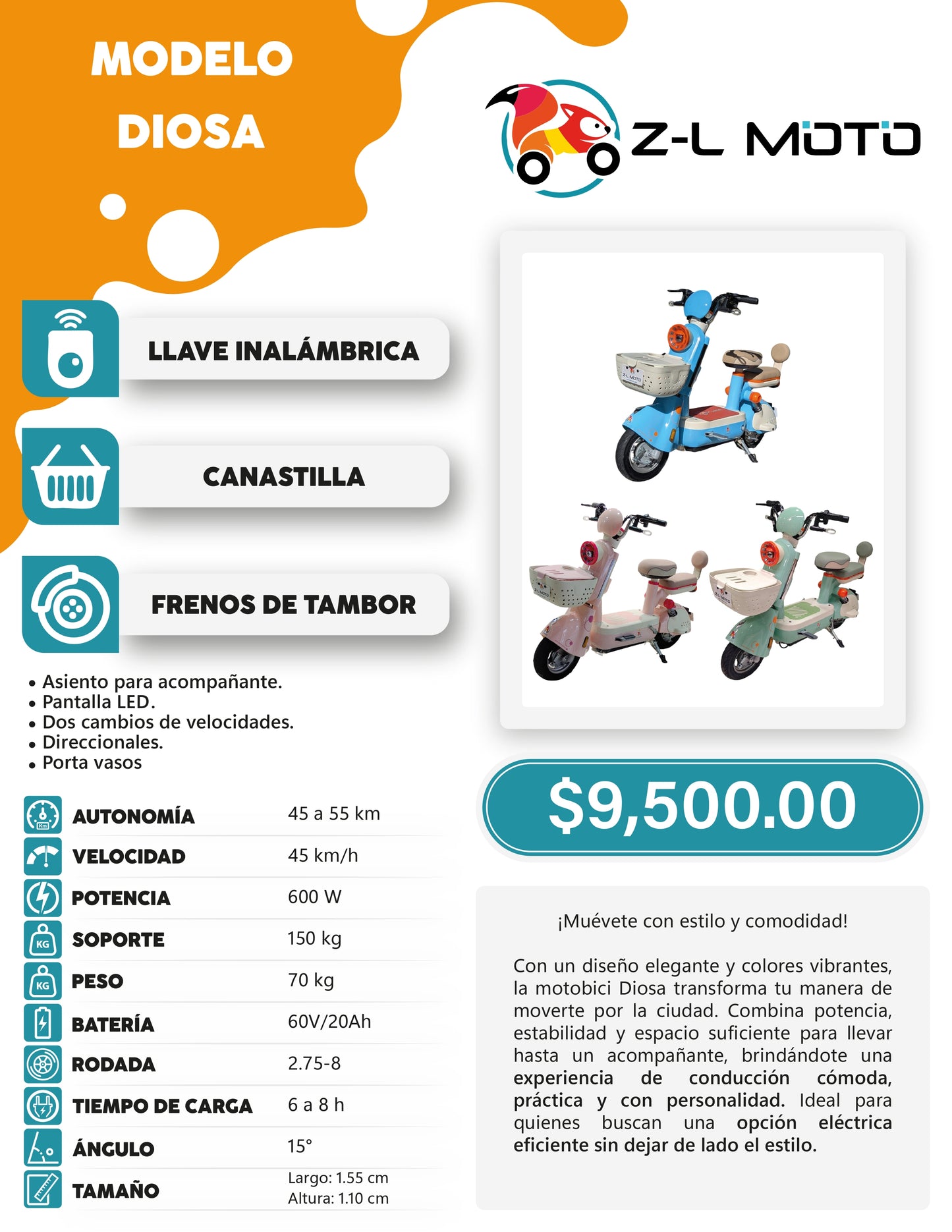 Bicicleta Eléctrica: Diosa