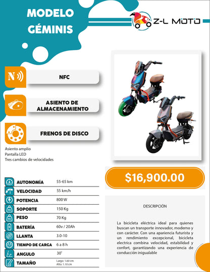 Bicicleta Eléctrica: GÉMINIS